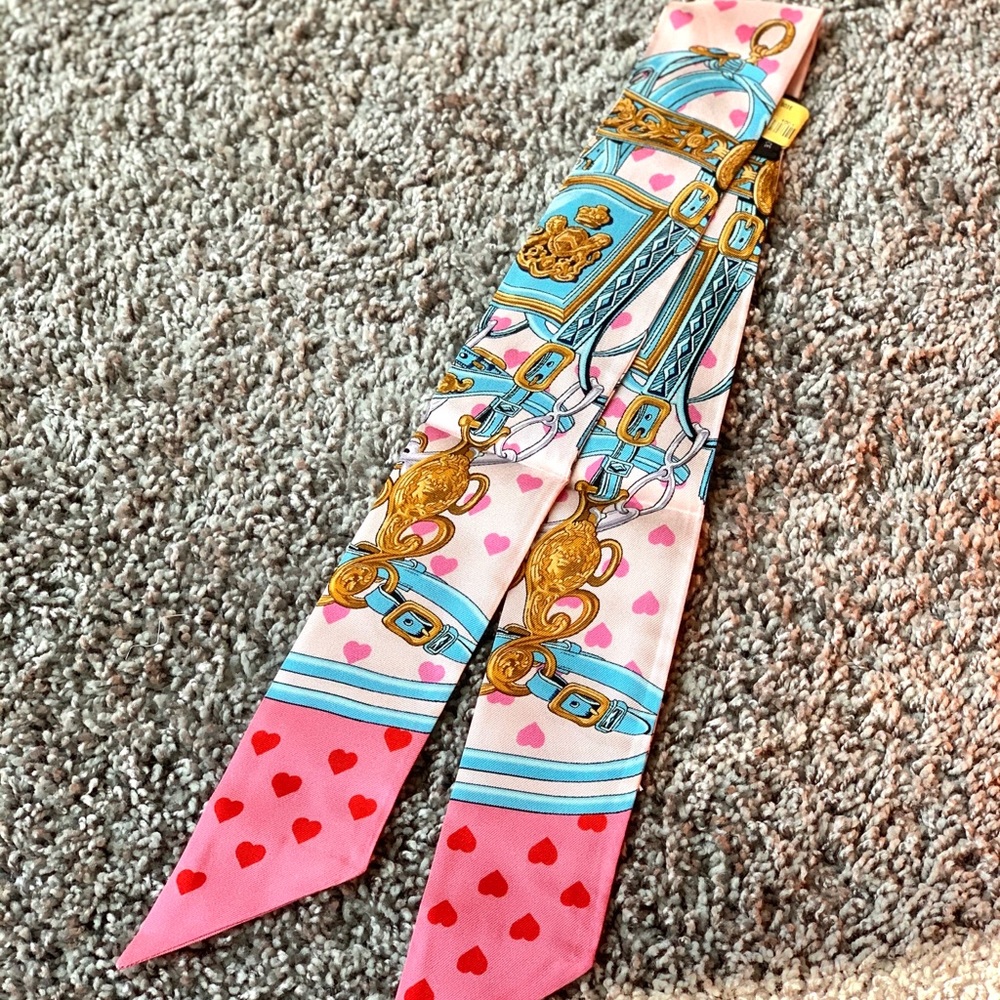 Hermes twilly single pink